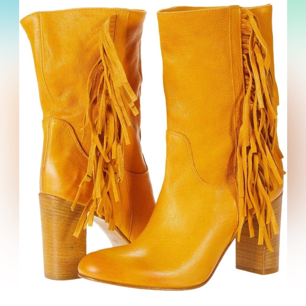 Free People Wild Rose Slouch Boot in Lavato Banana